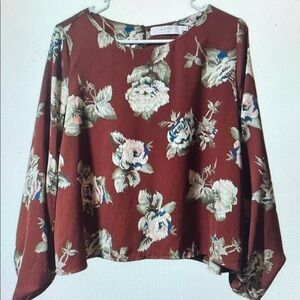 Floral Rust Women's Top